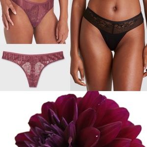 🥀 Auden Lace Thong Underwear - 2 pair - XL - NWT